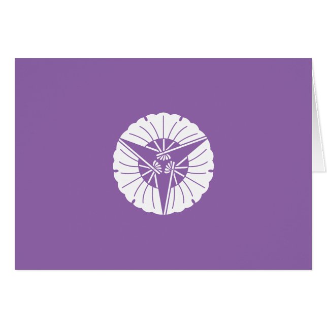 三 つ 扇 銀 杏 (Devant horizontal)