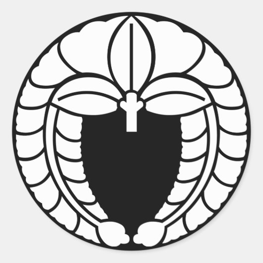 下り藤 RONDE STICKER (Voorkant)