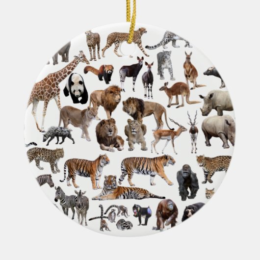 世 界 動 物 の  ) KERAMISCH ORNAMENT (Voorkant)