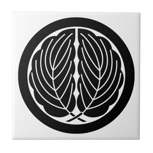 丸に抱き柏 TEGELTJE (Voorkant)