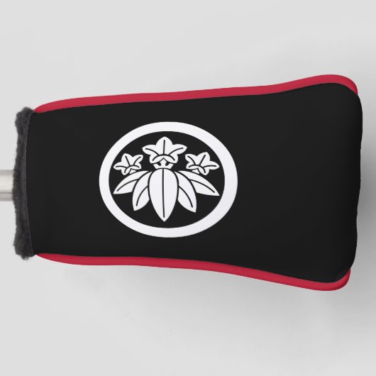 丸に笹龍胆 ゴルフヘッドカバー GOLFHEADCOVER (Voorkant)