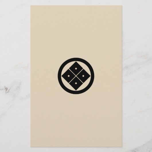 丸に隅立て四つ目 BRIEFPAPIER (Voorkant)