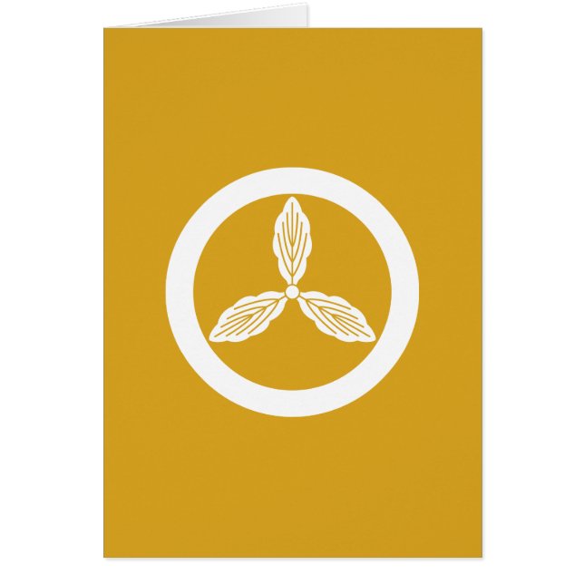 丸 に 土 佐 柏 (Devant)