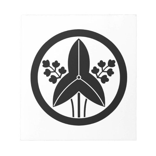 丸 に 沢 瀉 NOTITIEBLOK (Voorkant)