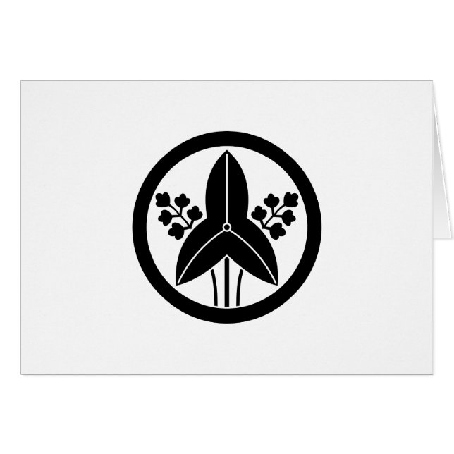 丸 に 立 沢 瀉 (Devant horizontal)