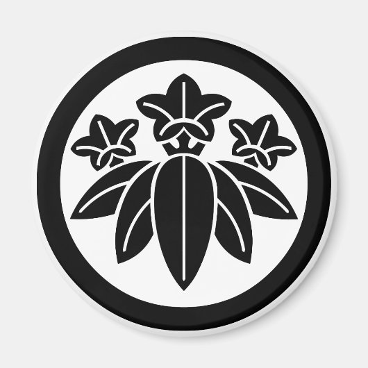 丸 に 龍 胆 マ  ) MAGNEET (Voorkant)