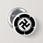 五 瓜 五 op het に 隅 ronde button 5,7 cm (Voorkant /achterkant)