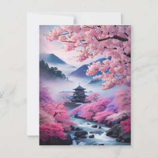 伝統的な日本の風景＊春 BRIEFKAART