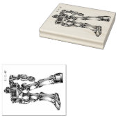 作品番号00001 「灼熱!!電気ストーブロボ」 RUBBERSTEMPEL (Gestempeld)