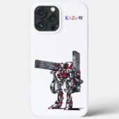 作品番号00010　「高出力荷粒子砲3連装2基装備の砲兵機」 Case-Mate iPhone CASE (Achterkant)