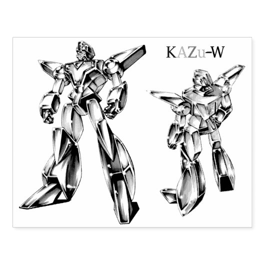 作品番号00012　「ヒーローロボ基本体」 	RUBBERSTEMPEL (Afrduk)