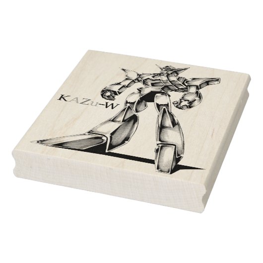 作品番号00016　「エース　ロボ　(Ace　Robot)」 Rubberstempel (Stempel)