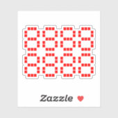 八八八八 八八八 八88888 | Lucky Numbers Sticker (Vel)