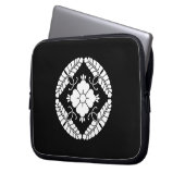 八 つ ト op het 藤 ラ laptop sleeve (Voorkant Links)