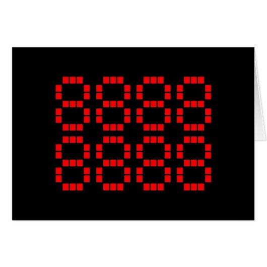 八 八 八 八 八 八 八 88888888八 | Carte des numéros chance (Devant horizontal)