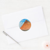 凱 風 (赤 富 士), 晴 Red Mount Fuji, Ukiyo-e Ronde Sticker (Envelop)
