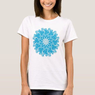 凸五角形と凹五角形と台形の12回回転対称テセレーション T-SHIRT