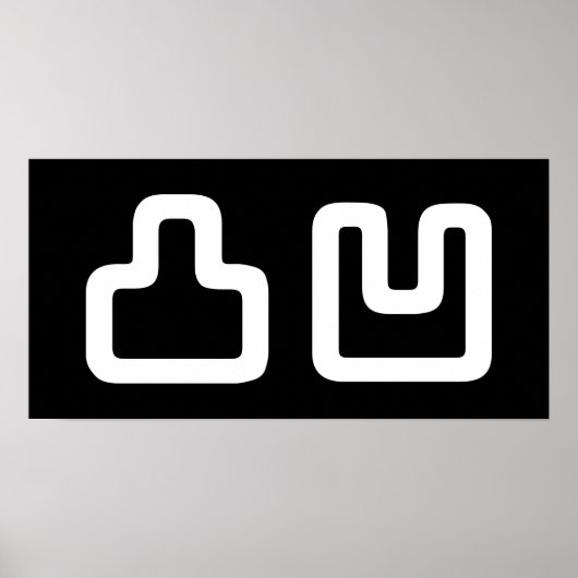 凸凹 Dekoboko でこぼ こ Poster (Voorkant)