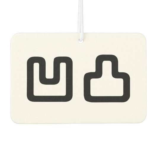 凹凸 Outotsu おうとつ Luchtverfrisser (Voorkant)