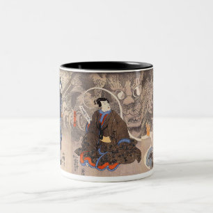 化 猫, 国 Monsterrokat, Kuniyoshi Tweekleurige Koffiemok