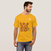 北海道 アイヌ柄 Hokkaido Ainu pattern T-shirt (Devant entier)