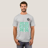 北海道 アイヌ柄 Hokkaido Ainu pattern T-shirt (Voorkant volledig)
