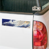 北 斎 Hokusai Ocean Waves Bumpersticker (Op Truck)