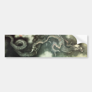 北 龍, 北 斎 Hokusai Dragon, Hokusai, Art Bumpersticker