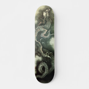 北 龍, 北 斎 Hokusai Dragon, Hokusai, Art Skateboard
