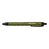 名前 カスタマイズ 迷彩 カーキ  黒ボールペン ZWARTE INKT PEN (Bodem)