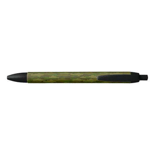名前 カスタマイズ 迷彩 カーキ  黒ボールペン ZWARTE INKT PEN (Achterkant)