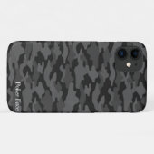 名前　カスタム　迷彩　（ダーク） Case-Mate iPhone CASE (Achterkant (horizontaal))