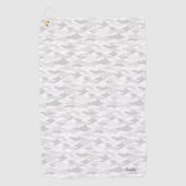 名前 カスタム 迷彩(ホワイト) ゴルフタオル GOLFHANDDOEK (Voorkant)