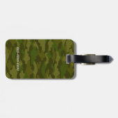 名前 電話番号 カスタム 迷彩(カーキ) ラゲッジタグ BAGAGELABEL (Achterkant horizontaal)