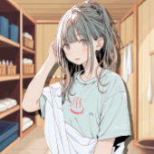 和柄銭湯マークTシャツ|Nihon SENTO T-Shirt 寿司娘 GenerativeAI