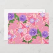 和風ポストカード(星とハート) BRIEFKAART (Voorkant / Achterkant)