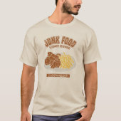 唐揚げポテト(カレッジ風イラスト) T-SHIRT (Voorkant)