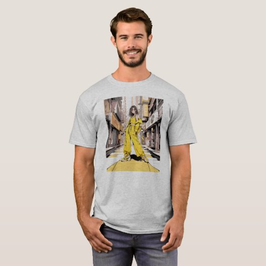 商店街JK Tシャツ|寿司娘 GenerativeAI T-shirt (Voorkant volledig)