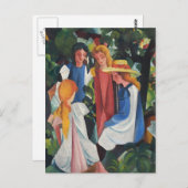 四人の少女達 BRIEFKAART (Voorkant / Achterkant)