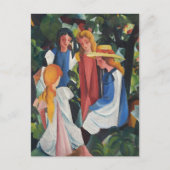 四人の少女達 BRIEFKAART (Voorkant)