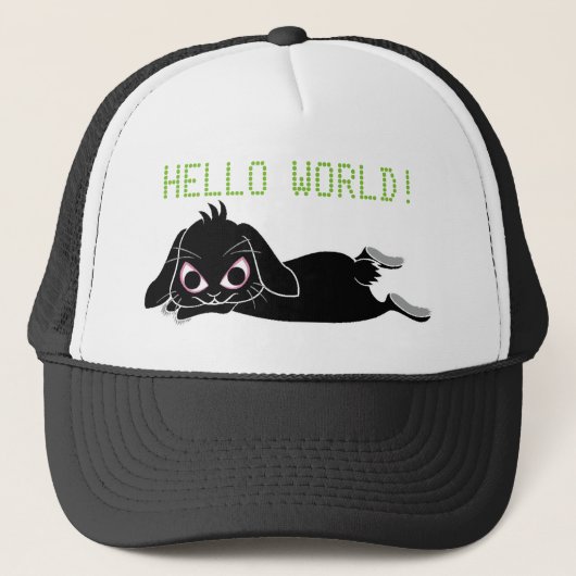 垂れ耳黒兎 TRUCKER PET (Voorkant)