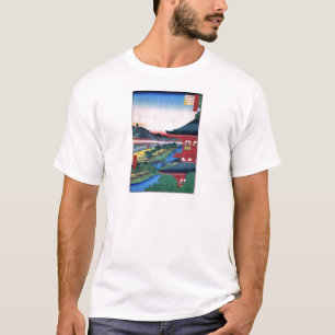 増 寺, 広 rode tempel, Hiroshige, Ukiyo-e T-shirt