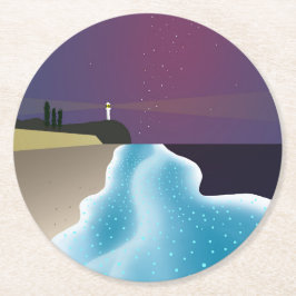 夜光虫 (エメラルドグリーンバージョン) RONDE KARTONNEN ONDERZETTER