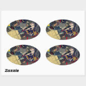 大坂軍記之内 半田寺山敗将日本号鎗傷 OVALE STICKER (Vel)