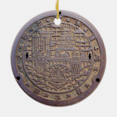 大阪市水道局排水栓のマンホール KERAMISCH ORNAMENT (Achterkant)