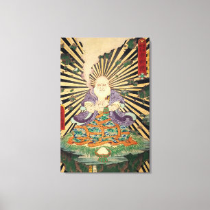 奇 師, 豊 Magiciër, Toyokuni, Ukiyo-e Canvas Afdruk
