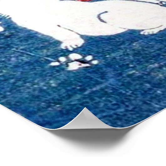 子犬, 国芳 "puppy", Kuniyoshi, ukiyo-E Poster (Hoek)