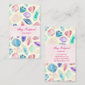 宝石のイラスト名刺 VISITEKAARTJE (Voorkant / Achterkant)