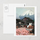 富 十 船, tien uitzichten Fuji, Funatsu, Yoshida Briefkaart (Voorkant / Achterkant)
