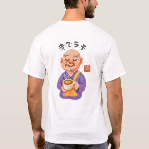 寺でラテ(テラデラテ) T-SHIRT